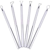 Zuoyou 6 Pcs Clay Pottery Sculpting ToolsSet Caving Craft Modelling Tools | Pottery Polymer Clay Ribbon Loop Tools ,Scraper Ceramic Modelling Tools, Sculpture Tools for Clay, Sculpture Carving Tools