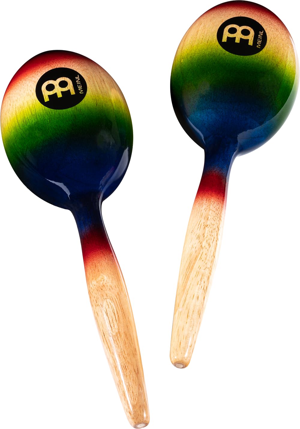Meinl Percussion Wood Maracas Shaker - 2 Musical Instruments with warm Sound - Wood, Multicolor (MWM1MC)