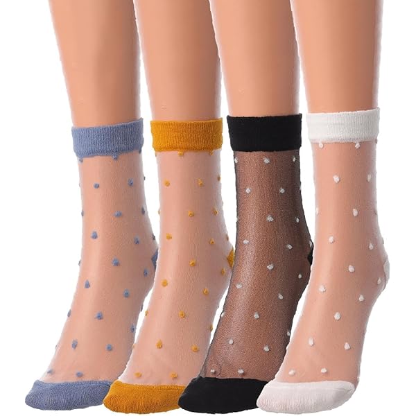 3 Paires De Chaussettes Transparentes En Dentelle À Fleurs Pour Femmes