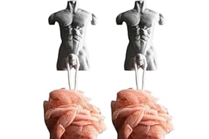 Hung Hook Fun Muscular Man Wall Hook - Humorous Muscle Man Shower Hook, Decorative Penis Wall Hook for Bathroom, Funny Home D