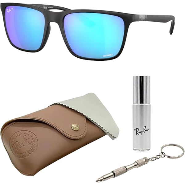 Amazon.com: Ray-Ban RB4330CH Square Shape Polarized Sunglasses for