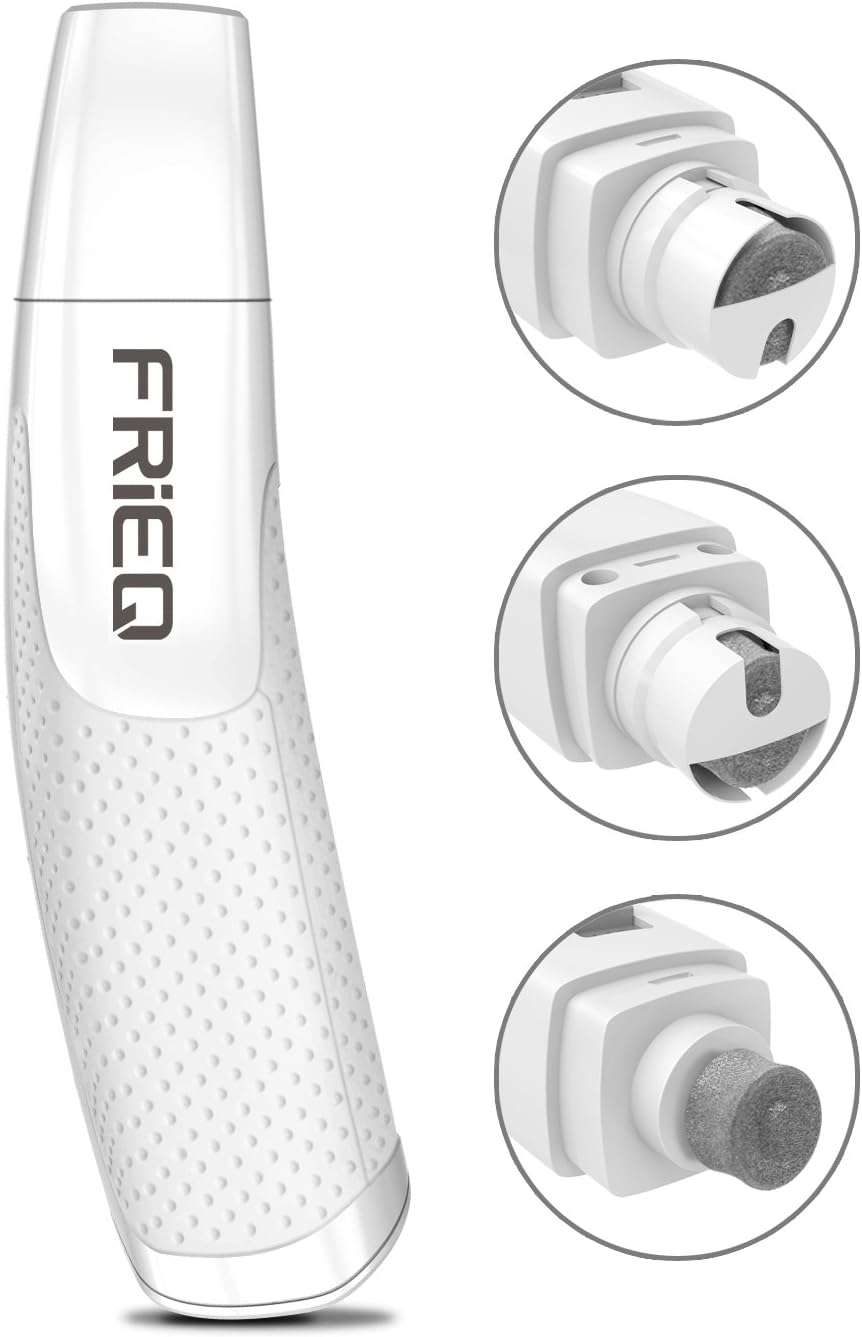 FRiEQ Electric Pet Nail Grinder - Cordless Nail Trimmer for Dogs, Cats, Rabbits, Birds and Guinea Pigs - Ergonomically Designed for Comfort and Control - Safe and Easy to Use - 2 AA Batteries Included