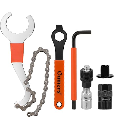 Oumers Kit D'outils Réparation Vélo – Extracteur Manivelle, Pédalier, Clé 16mm – Pour BB Cannelé Et Carré