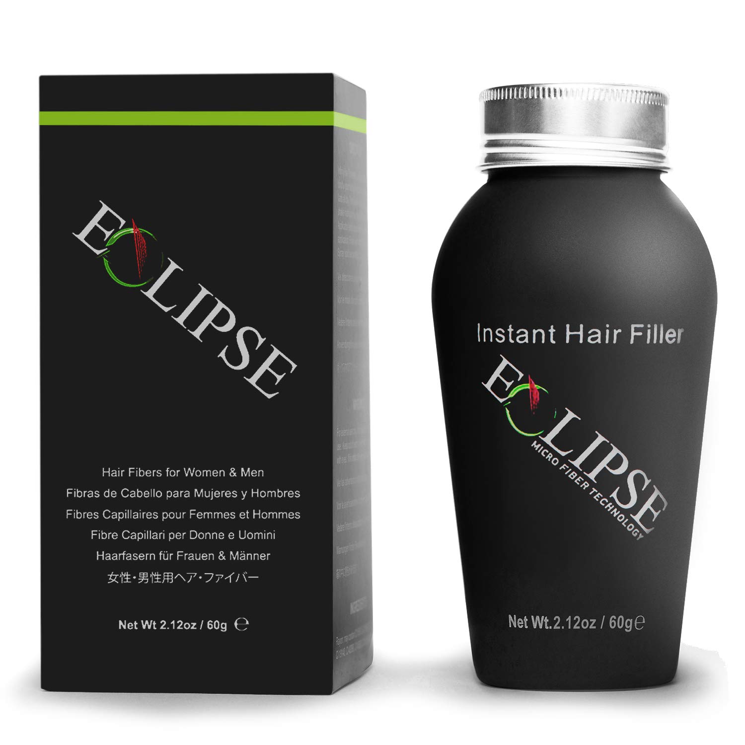 Eclipse Hair Building Fibers & Beard Filler Instant Hair