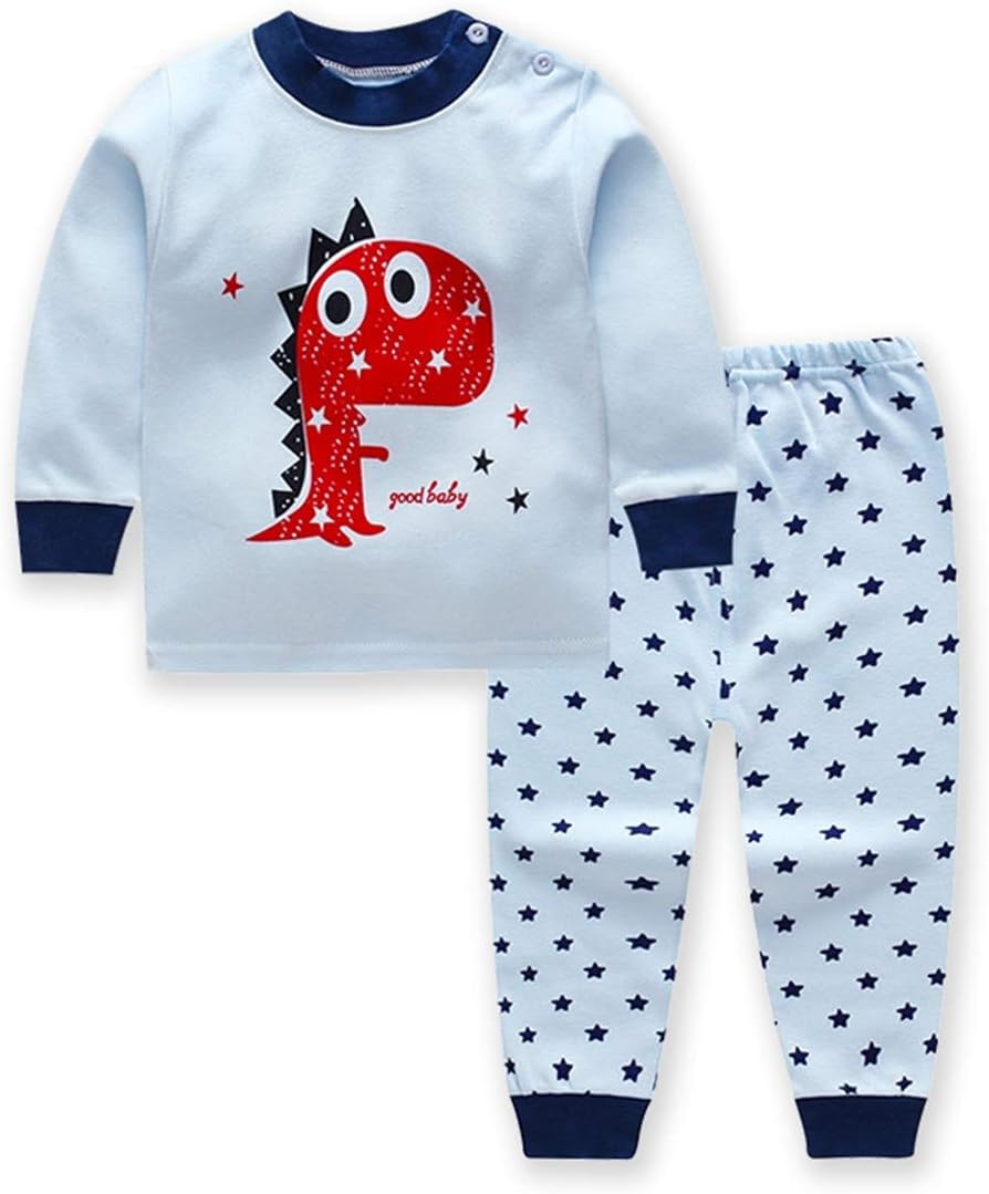 Housses De Couettes Couettes Et Housses De Couettes Napravi Rs Morbuy Pyjama Bebe 2 Pieces Sous Vetements Ensembles 1 6 Annee Nouveau Nee Unisex Garcon Fille Coton Animal Imprime De T Shirt A Manches Longues Top
