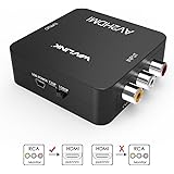 RCA to HDMI Converter,Wavlink 1080p 3RCA to HDMI CVBS AV Composite Video Audio Adapter with USB Charge Cable Support 1080P for PC Laptop Xbox PS4 PS3 TV STB VHS VCR Camera DVD