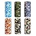 Cool Pack of 6 Pcs Seamless Style Camo Bandanna Headwear Scarf Wrap Neck Gaiters. Perfect for Running & Hiking, Biking & Riding, Skiing & Snowboarding, Hunting, Working Out & Yoga for Women and Men (Color 11)
