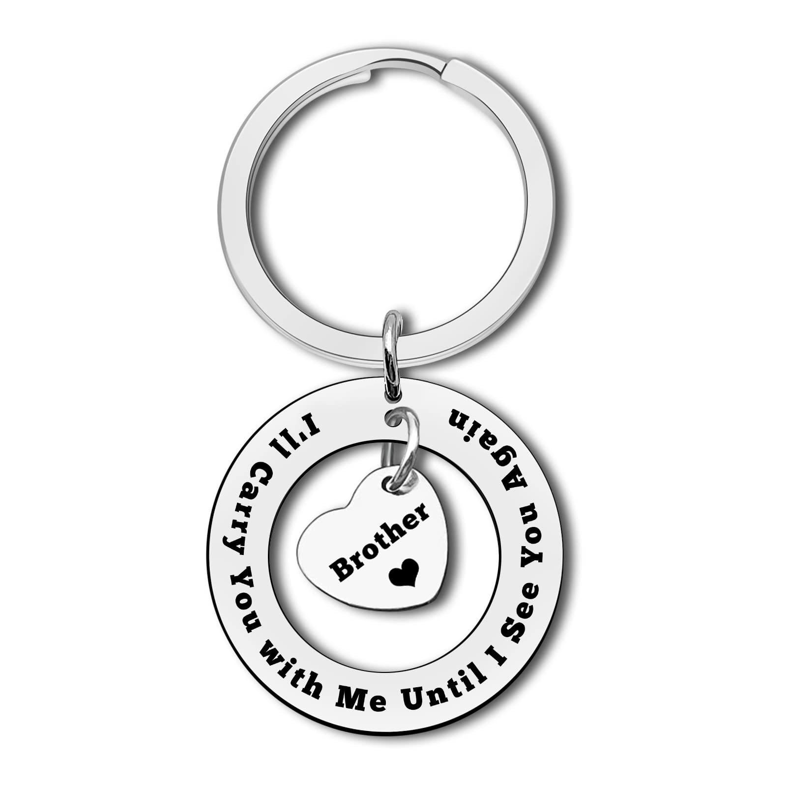 Memorial Gifts Brother Memorial Keyring In Memory of Brother Jewelry Sympathy Gift Brother Remembrance Keyring Memorial Brother Jewelry Loss of Brother Keychain Bereavement Sympathy Gifts for Family