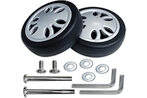 GARAYMA Luggage Wheels Replacement Wear Resistant Rubber Mute Caster Suitcase Replacement Wheels Luggage Replacement Wheels