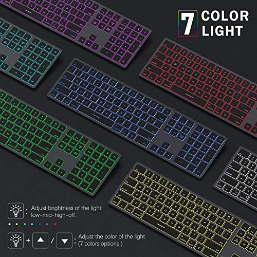 seenda Wireless Bluetooth Keyboard Compatible Mac Bluetooth Keyboard