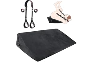 BDSM Sex Toys Set - Multifunctional Bondage Position Pillow with Adjustable Straps, Foam Support Cushion for Deep Penetration