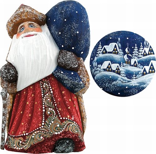 G. debrekht yuletide village visitor hand-painted wood …