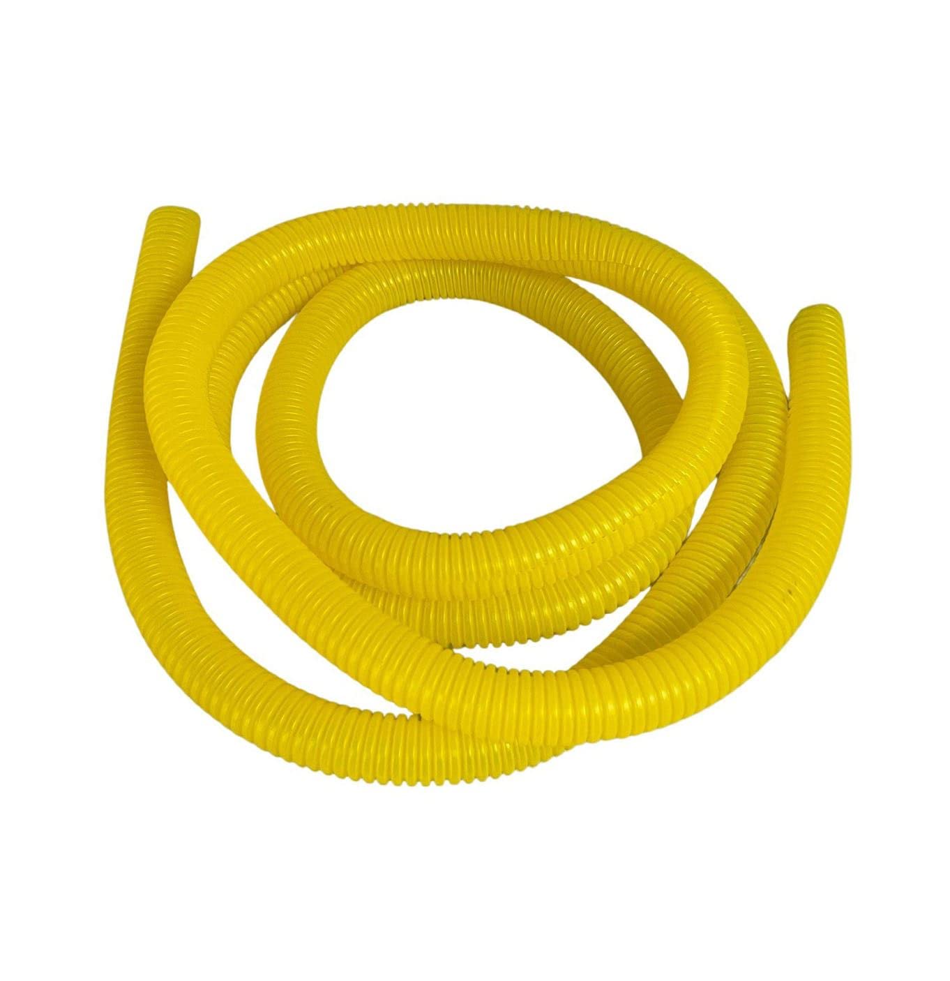 PE Yellow Corrugated Conduit Flexi Pipe Tube Split 15mm - 2m