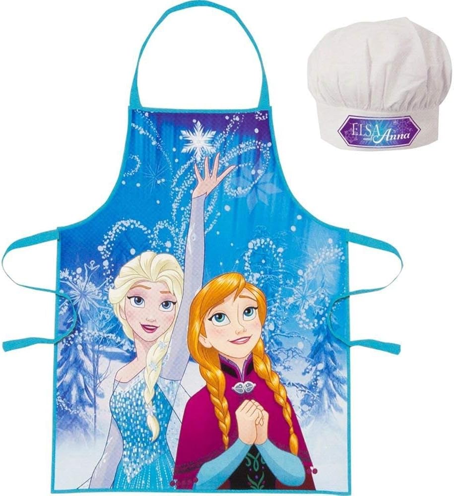 Frozen - Die Eiskönigin Anna und ELSA Chefkoch Set 2 TLG. Kochmütze & Kochschürze