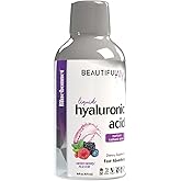 Bluebonnet Nutrition Beautiful Ally Liquid Hyaluronic Acid, Nurture Radiant Skin*, Non-GMO, Vegan, Kosher Certified, Gluten-Free, Soy-Free, Dairy-Free, Mixed Berry Flavor, 16 fl oz, 32 Servings