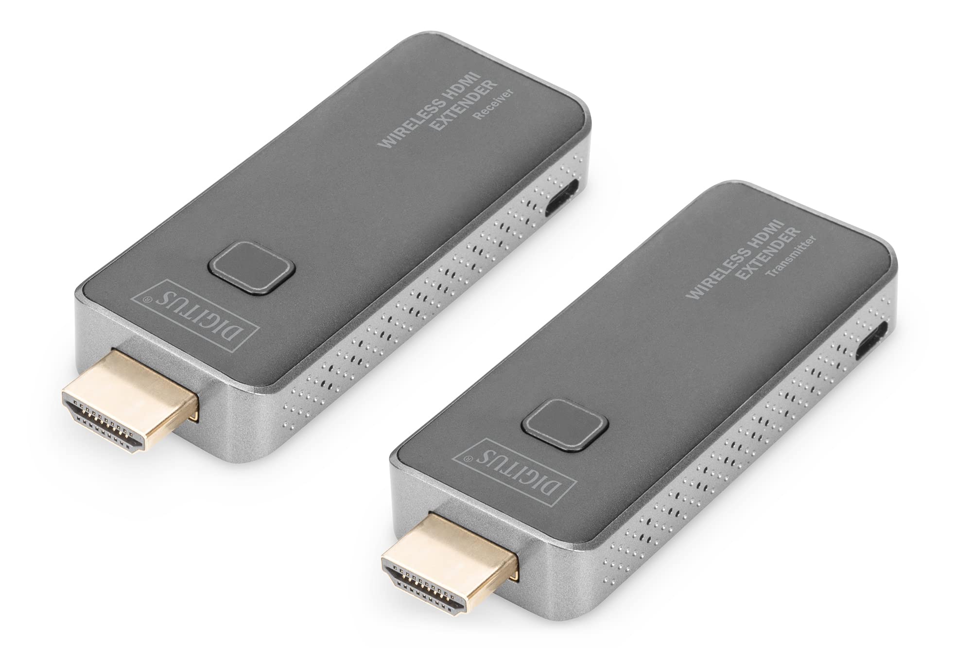 Digitus Wireless HDMI Extender - 50 m Range - Full HD 1080p 60 Hz - Point-to-Point - Plug & Play - Black/Silver, DS-55318