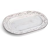 Pfaltzgraff Trellis Serving Platter, 13.75 inch, White
