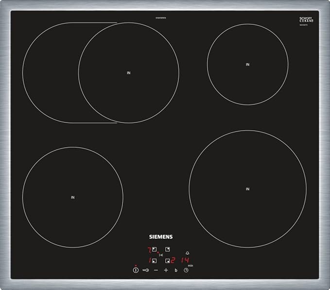 Siemens Eh645bfb1e Iq300 Kochfeld Elektro Ceran Glaskeramik 58 3 Cm Timer Mit Ausschaltfunktion Amazon De Elektro Grossgerate