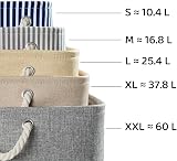 Mangata Foldable Storage Box Large Grey with Handles view 6