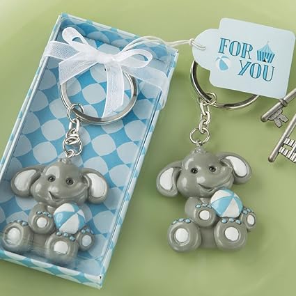Amazon Com Fashioncraft Adorable Blue Baby Elephant Key Chain