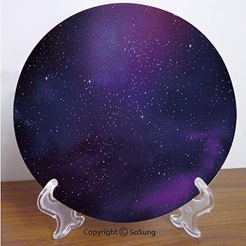 Amazon Com Sky 6 Ceramic Decorative Plate Galaxy Nebula