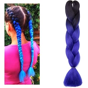 Synthetic Silky Jumbo Braid Hair 26 Purple Afro Braiding Hair