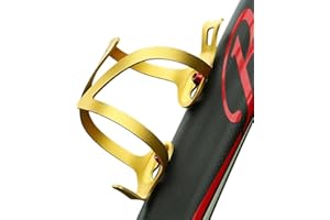 UIVXXUD Premium Aluminum Alloy Bike Cup Holder - - Durable Water Bottle Cage for Bicycle, Road Bike, Mountain Bikes (Gold)