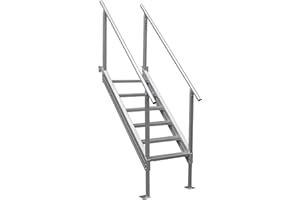 Extreme Max 3005.3846 Universal Mount Aluminum Dock Stair - 6-Step