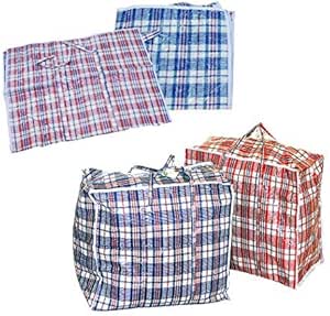 PVC de plástico fuerte grande con cremallera bolsa de la compra Ropa