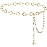 Glamorstar Hollow Flower Belt for Women Waist Chain Belts for Dresses