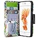 Galaxy Wireless [GW USA] Pu Leather Wallet Case Compatible for i Phone 8 Case,i Phone 7 Case, Flip Folio [Kickstand] with ID&Credit Card Slot for i Phone 8/7 - Colorful Tree