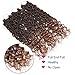 6 Packs Goddess Locs Crochet Hair Wavy Curly Faux Locs Synthetic Hair Extensions Dreadlocks Low Temperature Braiding Hair 1b/27(14