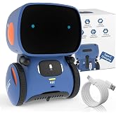 98K Kids Robot Toys for Boys and Girls Rechargeable Touch and Voice Control | Interactive Smart Talking Robots Intelligent Partner and Teacher with Singing, Dancing, STEM Toy Gifts for Kid Age 3 and Up