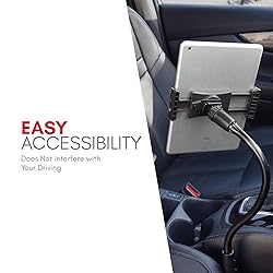 Macally Car Seat Rail Mount - Super Secure Tablet