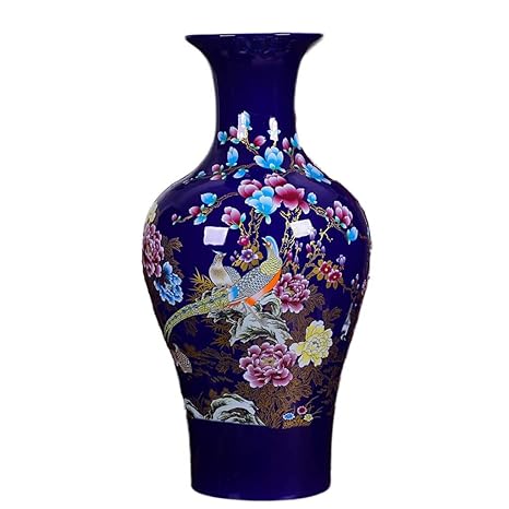 Vase Large Floor Fishtail Antique Ceramics Flower Arrangement Home