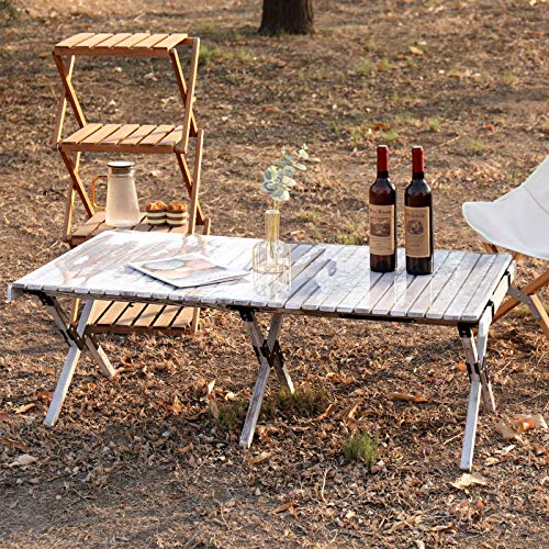 ZHONGLU CRAFTS Folding Table Camping Table Picnic Bench Portable