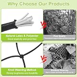OFFCUP Elastic Trellis Net 120x120cm Garden Netting with 6 Hooks view 6