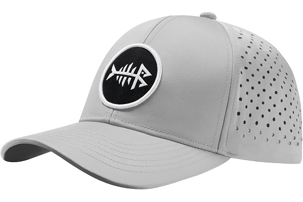 Bassdash UPF 50+ Quick Dry Baseball Cap Water Resistant Laser Cut Mesh Snapback Hat for Men Women Fishing Hiking FH14