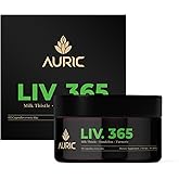 Auric Herbal Liver Support Supplement | Milk Thistle (Silymarin), Turmeric, Garlic, Ginger for Liver Health | Advanced Detox & Cleansing Formula for Active Liver | 60 Capsules