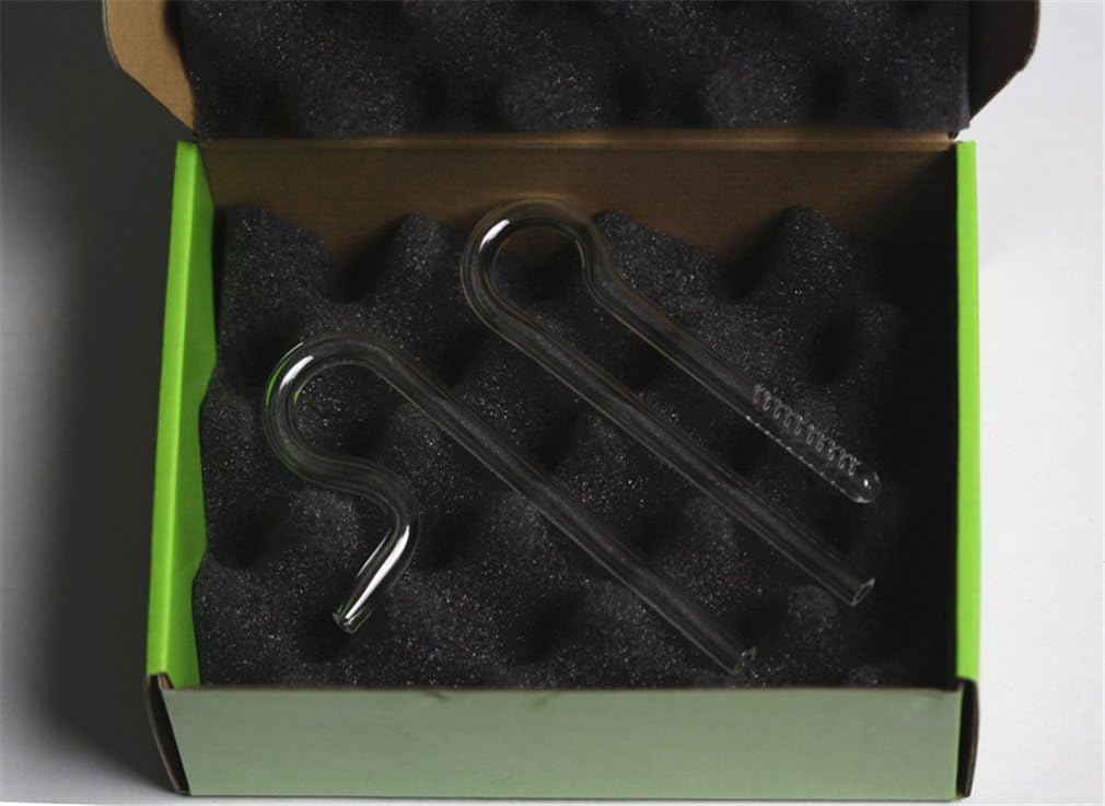 TNA “n”-Shape Mini Glass Inflow & Outflow Pipe for Plant Aquarium for 8/12 Water Hose,TP-1