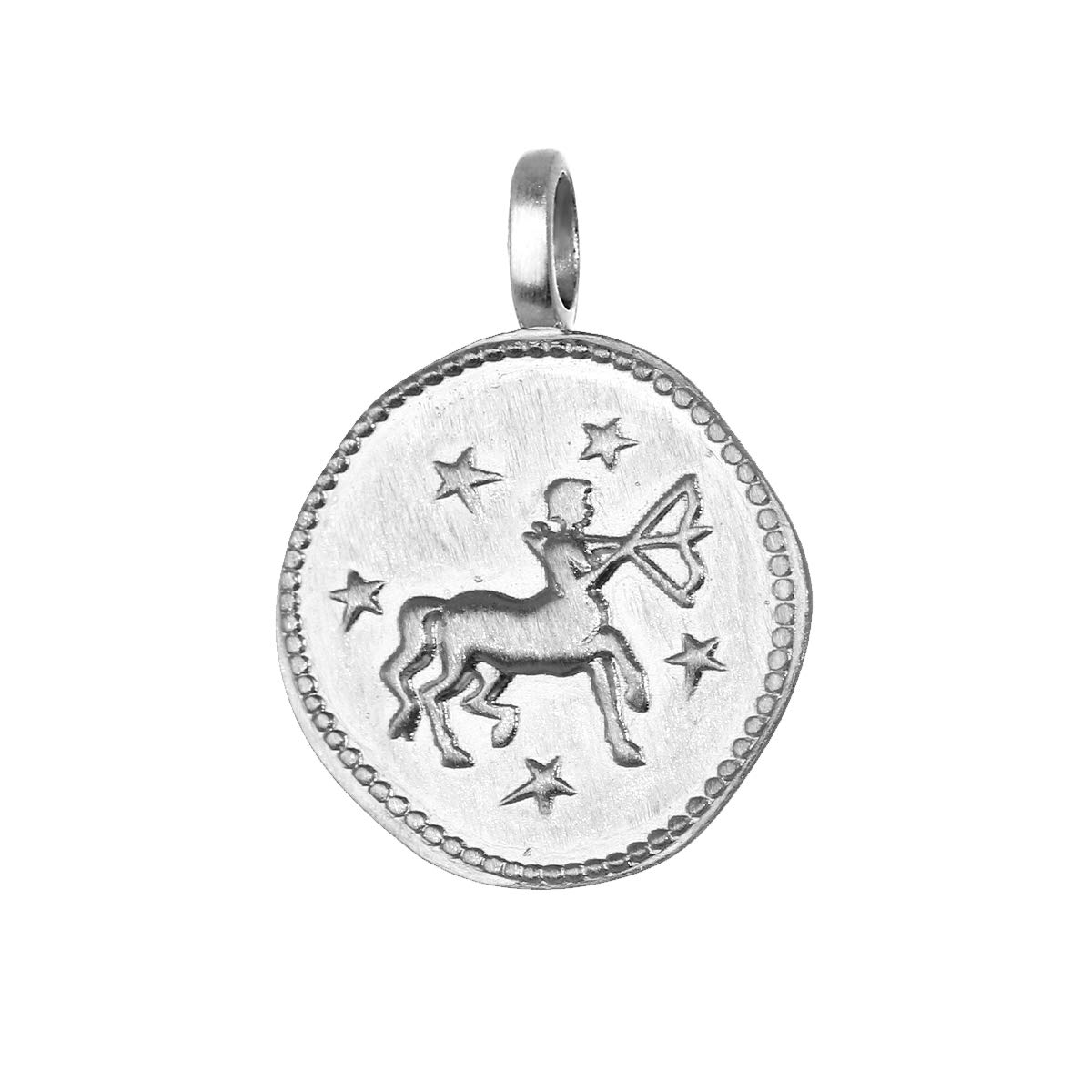 NKlaus Sagittarius star sign 925 sterling silver 16mm pendant horoscope Zodiac 1674