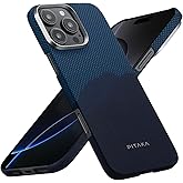 pitaka for iPhone 16 Pro Max Case Compatible with MagSafe, Thin & Light Case iPhone 16 Pro Max with a Caseless Feel, 1500D Aramid Fiber Woven [Tactile Woven -Over The Horizon]