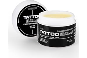 PAMIOU Tattoo Aftercare 1oz Tattoo Balm, Tattooed skin moisturize & Color Enhance, Tattoo Cream Butter For New & Older Tattoos, Naturally-Derived Ingredients