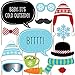 Big Dot of Happiness Winter Party - Photo Booth Props Kit 20 Count
