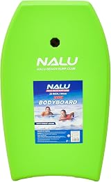 Nalu Bodyboard 41in with Leash Crescent Tail XPE Core Green view 6