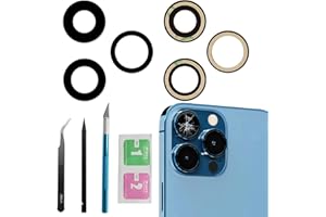 PEIXIONG 13 Pro/13 Pro Max Back Rear Camera Glass Lens Replacement Compatible with iPhone 13 Pro / 13 Pro Max Back Rear Camera Glass Lens, with Repair Tool Kit