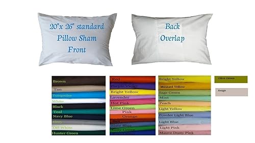 Amazon Com Solid Color Pillow Sham Turquoise Pink Hot Pink