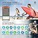 Heetik Fitness Tracker, Activity Tracker with Heart Rate Sleep Monitor Healthy Tracker IP68 Waterproof Smart Wristband with Calorie Step Counter Color Touch Screen Watch for Women Men (Black&Red)