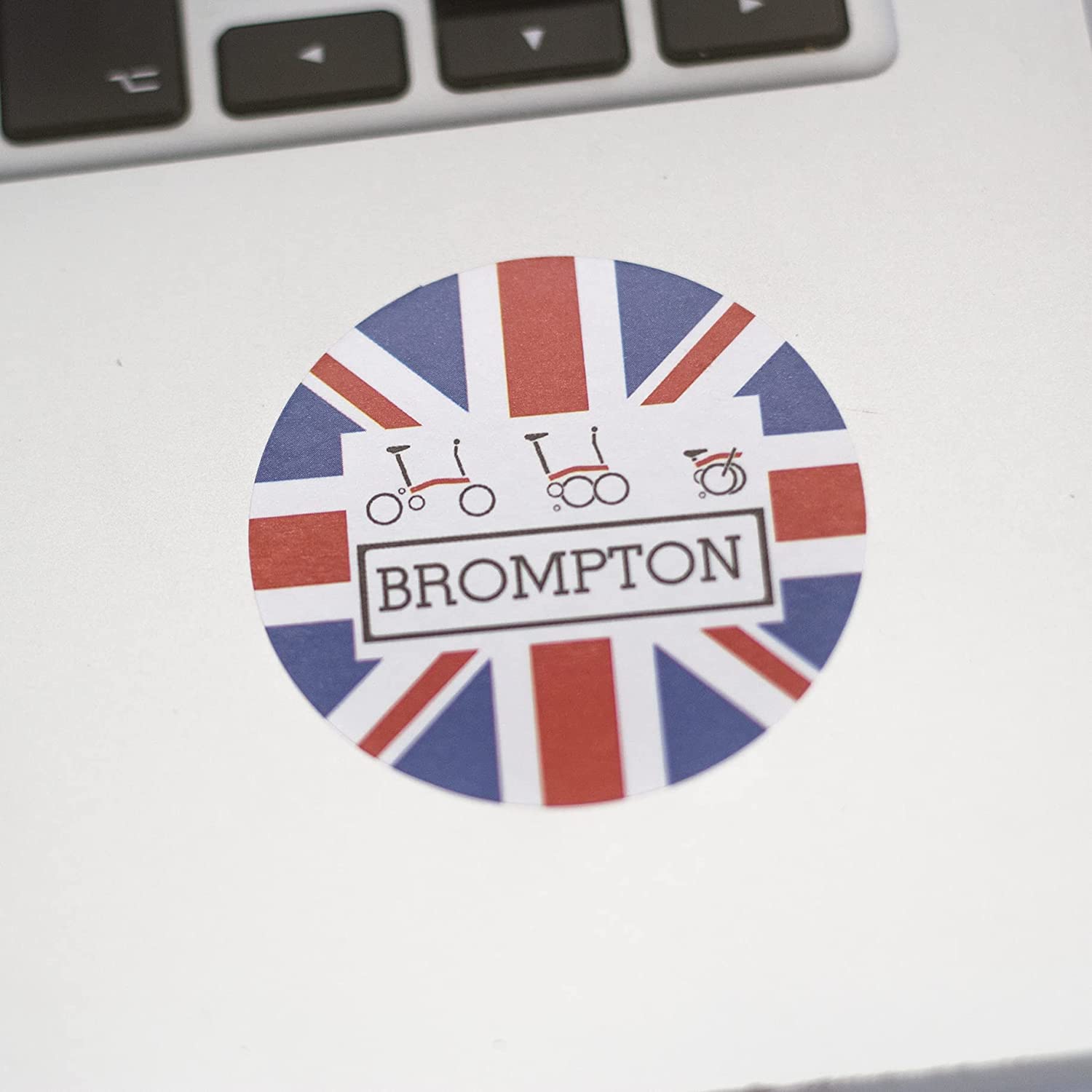 10 x Water Sticker for Brompton Folding Bike 5x5cm Gift Decal Union Jack