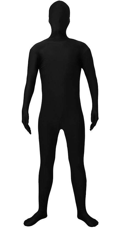 allphe Black Full Body Suit Unisex Spandex Zentai Suit Skin Tight